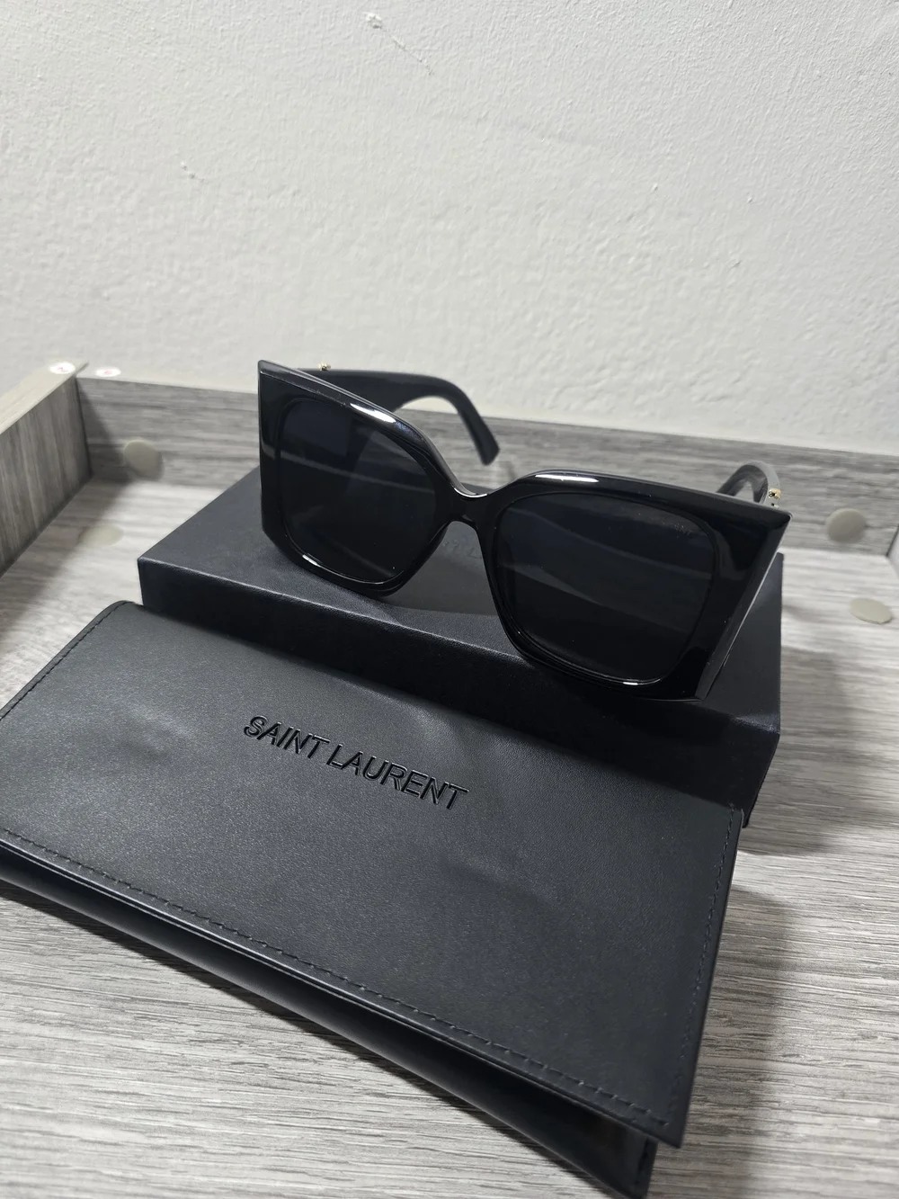 Black Oversized Square Sunglasses